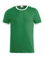 T-Shirt Nome Verde Maglietta Sportiva con Profili Puro Cotone