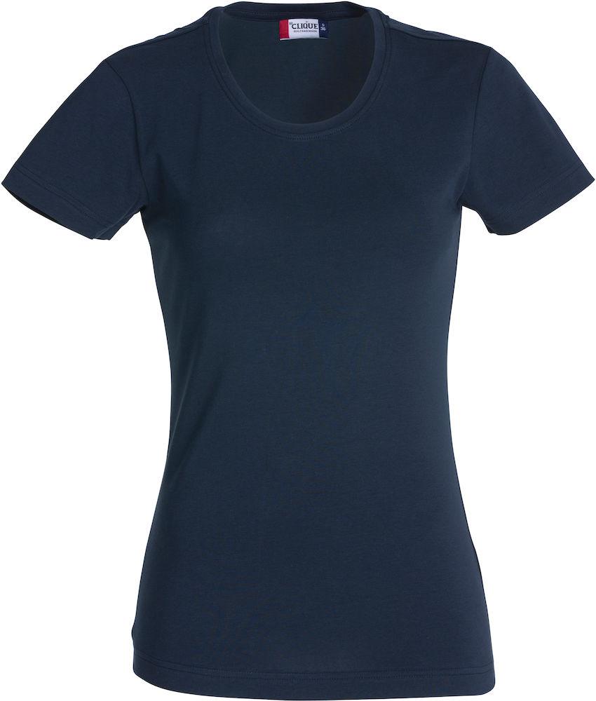 T-Shirt Carolina Blu Manica Corta Maglietta Clique Donna Elasticizzata