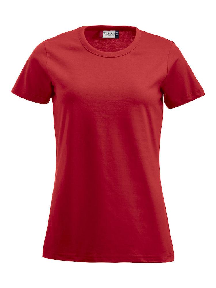 T-Shirt Fashion Rosso Maglietta Donna Manica Corta