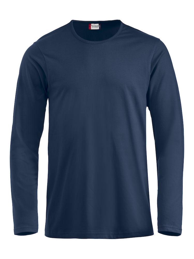 T-Shirt Fashion Blu Manica Lunga