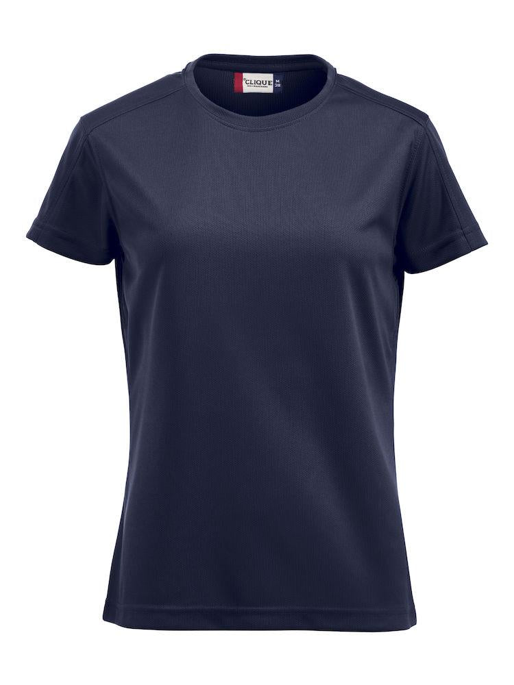 T-Shirt Tecnica Ice Blu Maglietta Donna  Sportiva Asciugatura Rapida