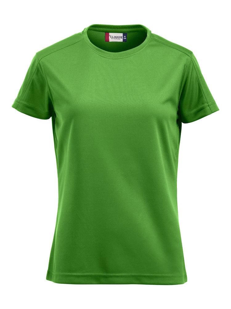 T-Shirt Tecnica Ice Verde Acido Maglietta Donna  Sportiva Asciugatura Rapida