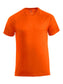 T-Shirt Active Arancio Fluo Maglietta Uomo Tessuto Tecnico Asciugatura Rapida