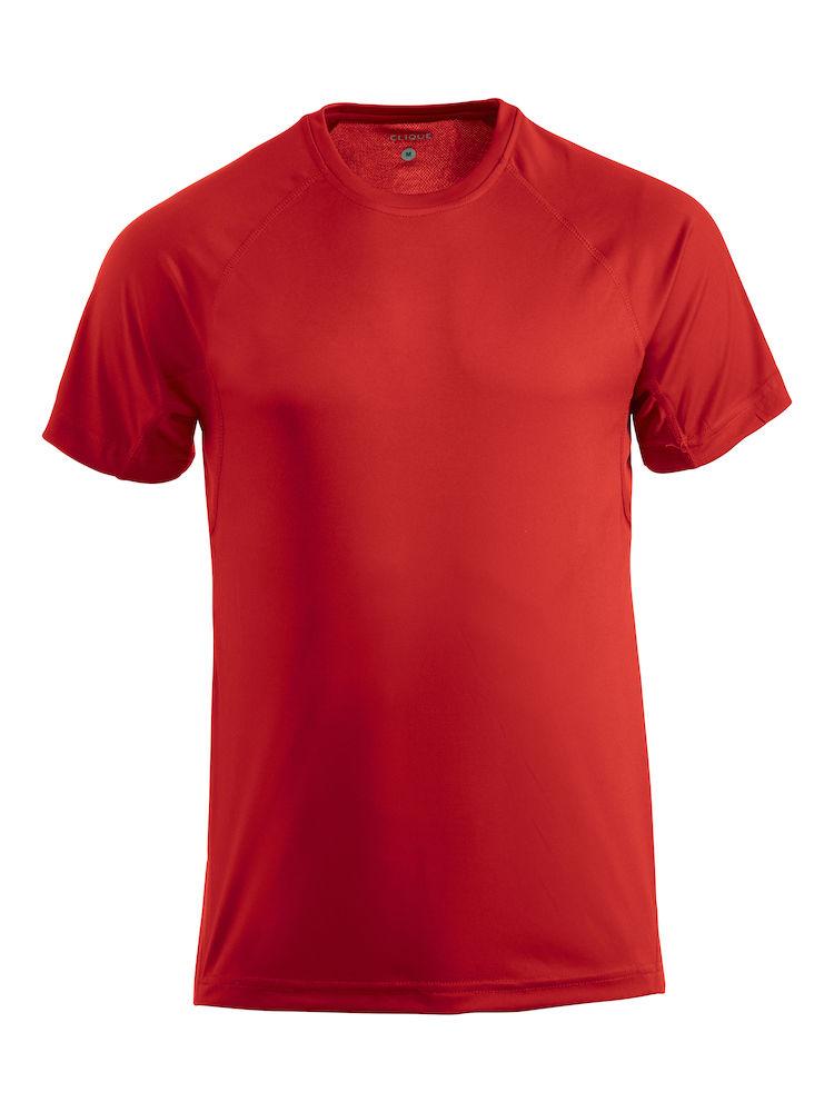 T-Shirt Active Rosso Maglietta Uomo Tessuto Tecnico Asciugatura Rapida