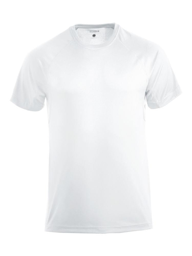 T-Shirt Active Bianco Maglietta Uomo Tessuto Tecnico Asciugatura Rapida Taglie Forti