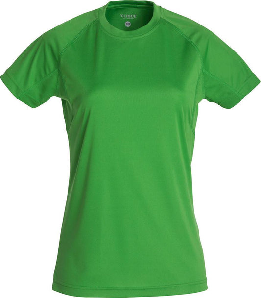 T-Shirt Active Verde Acido Maglietta Donna Tessuto Tecnico Asciugatura Rapida