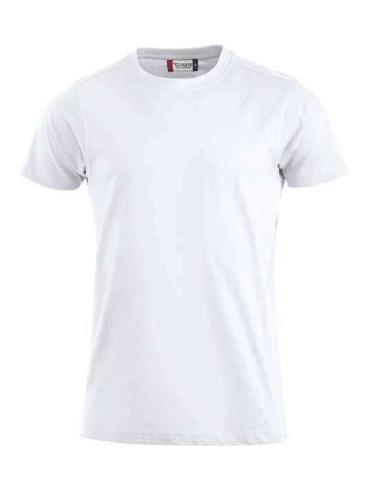 T-Shirt Clique Premium Bianco 180 gr