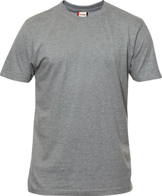 T-Shirt Clique Premium Grigio Melange 180 gr