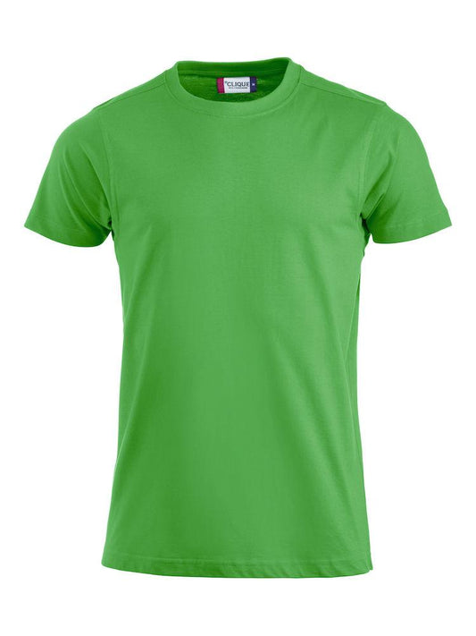 T-Shirt Clique Premium Verde Acido180 gr Taglie Forti