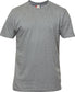 T-Shirt Clique Premium Grigio Melange 180 gr Taglie Forti