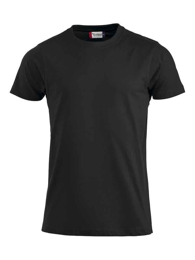 T-Shirt Clique Premium Nero 180 gr Taglie Forti