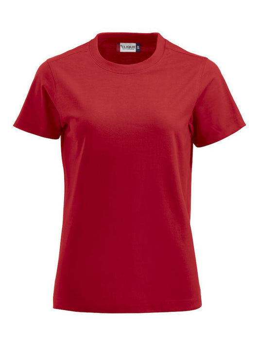 T-Shirt Clique Premium Rosso Donna 180 gr