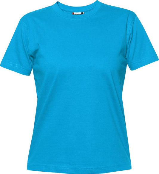 T-Shirt Clique Premium Turchese Azzurro Donna 180 gr