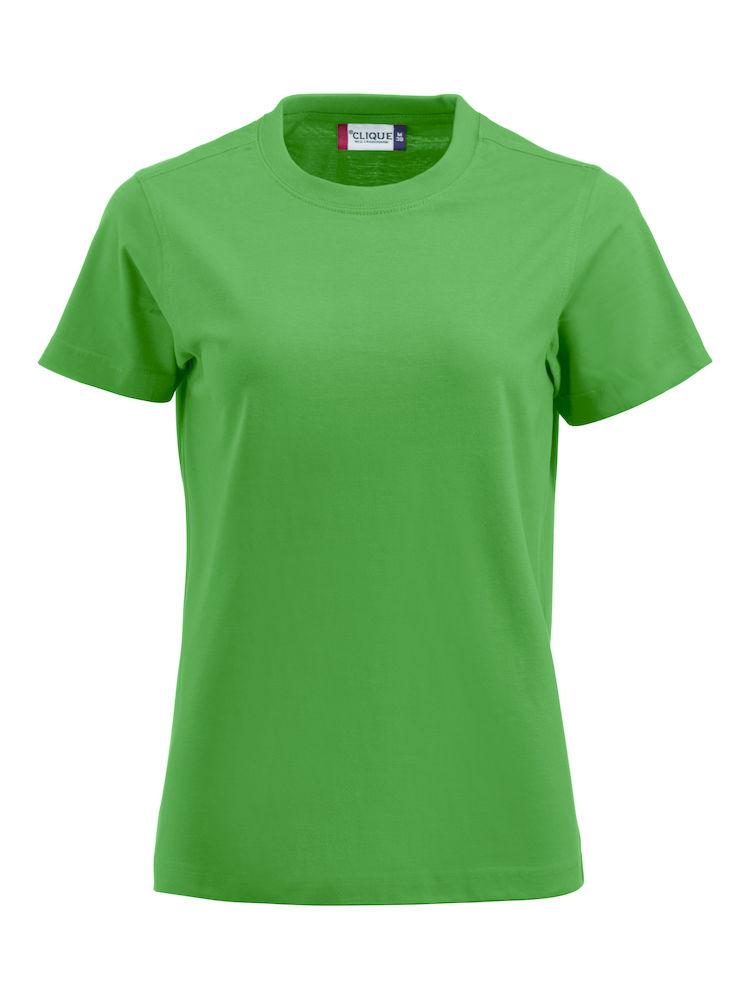 T-Shirt Clique Premium Verde Acido Donna 180 gr