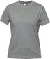 T-Shirt Clique Premium Grigio Melange Donna 180 gr