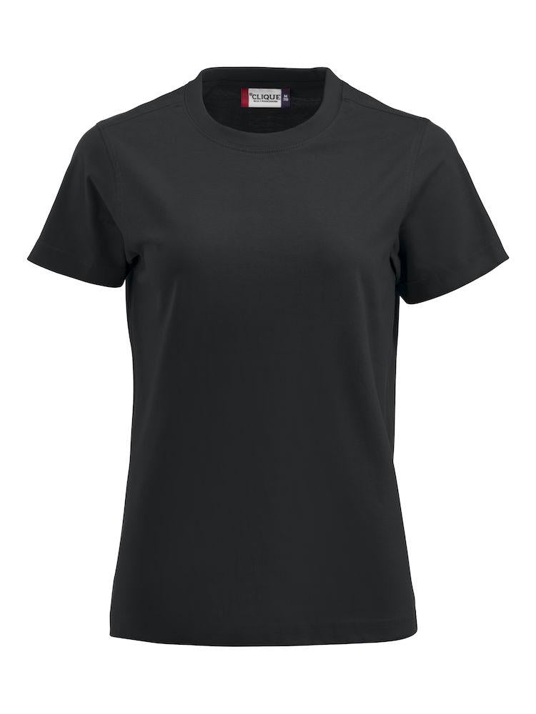 T-Shirt Clique Premium Nero Donna 180 gr