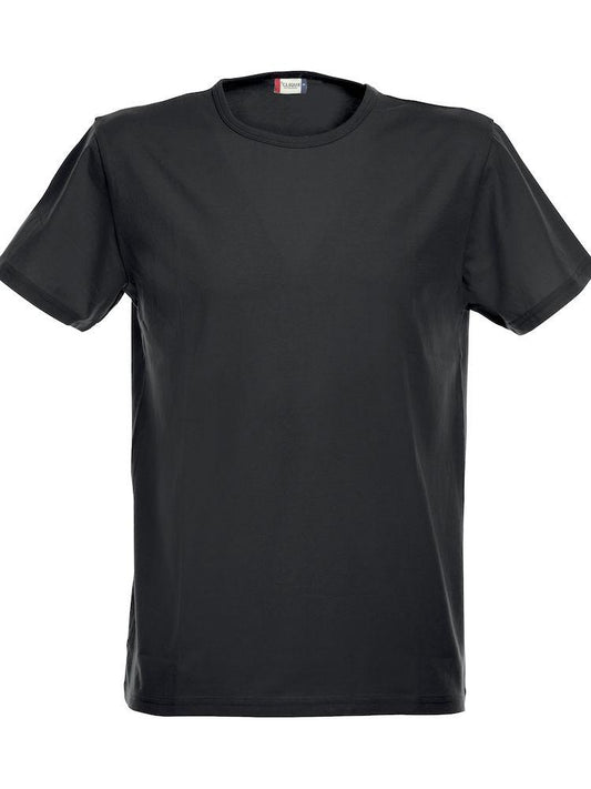 T-Shirt Stretch Nero Maglietta Uomo Elasticizzata