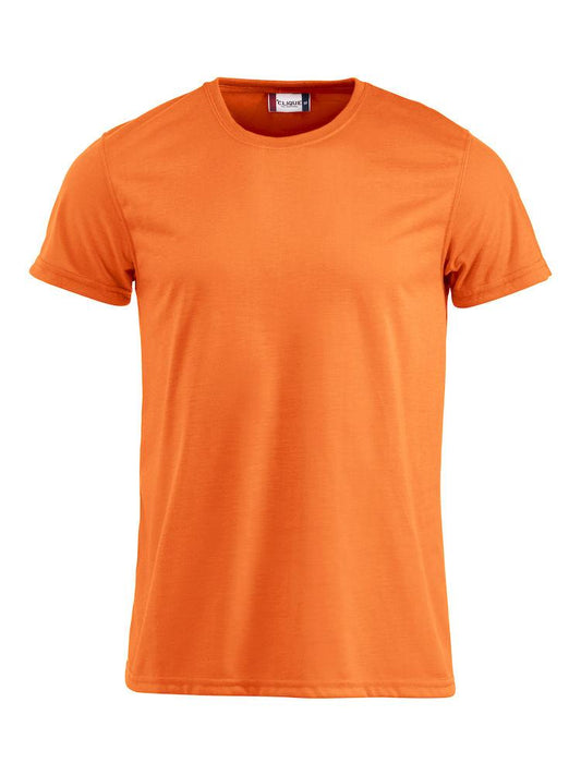 T-Shirt Neon Arancio Fluo T-Shirt Poliestere Effetto Cotone