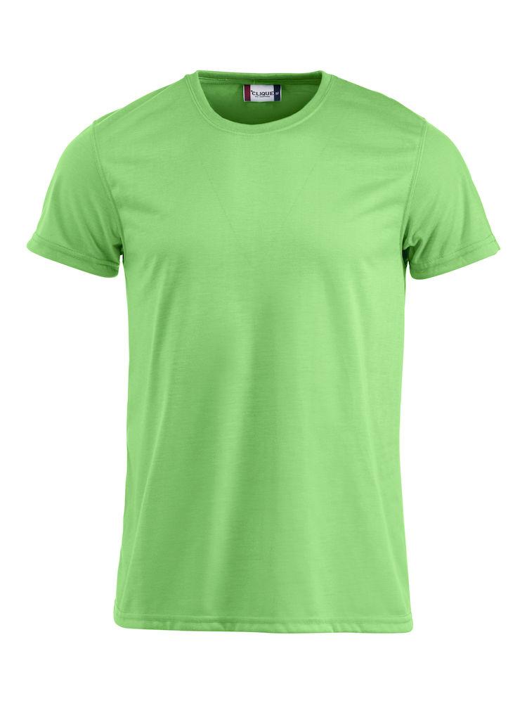 T-Shirt Neon Verde Fluo T-Shirt Poliestere Effetto Cotone