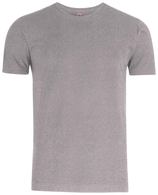 Premium Fashion-T Grigio Melange T-Shirt Cotone Alta Grammatura Taglie Forti