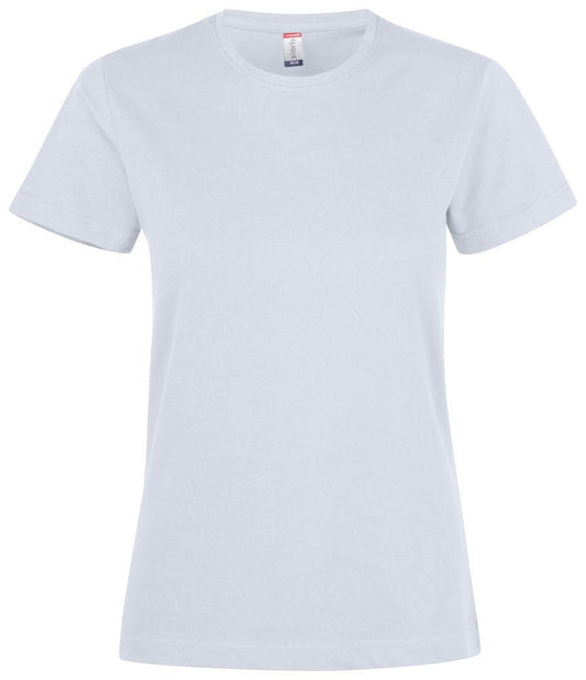 Premium Fashion-T Bianco Donna T-Shirt Cotone Alta Grammatura