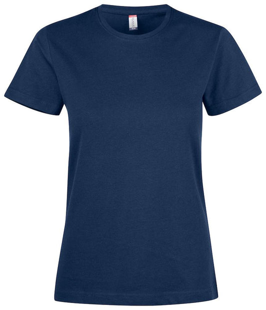 Premium Fashion-T Blu Donna T-Shirt Cotone Alta Grammatura