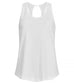 Canotta Slub Bianco Top Donna Clique Cotone Fiammato