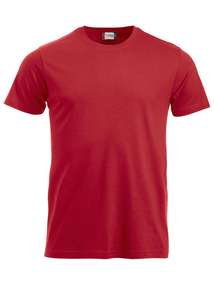 T-Shirt Clique Classic Rosso 160 gr