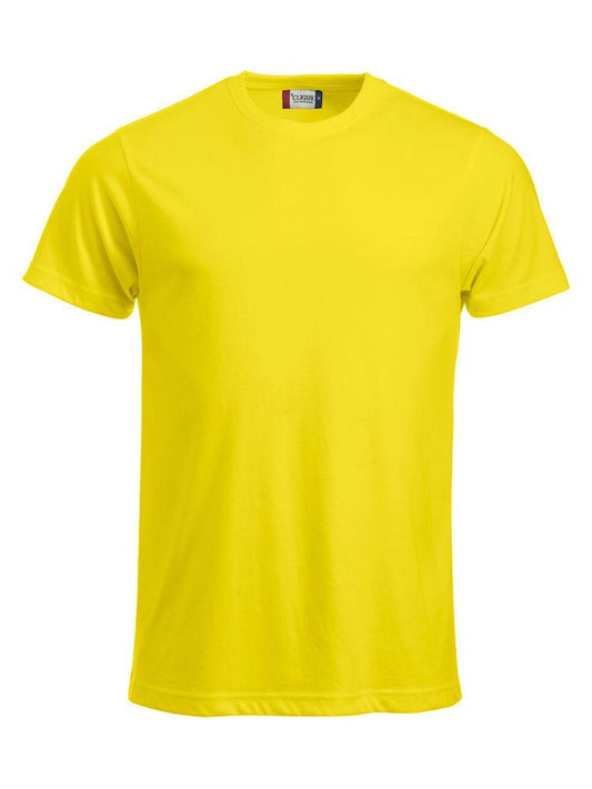 T-Shirt Clique Classic Giallo 160 gr Taglie Forti