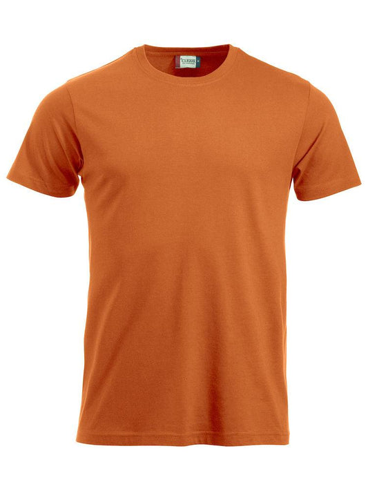 T-Shirt Clique Classic Arancio 160 gr Taglie Forti