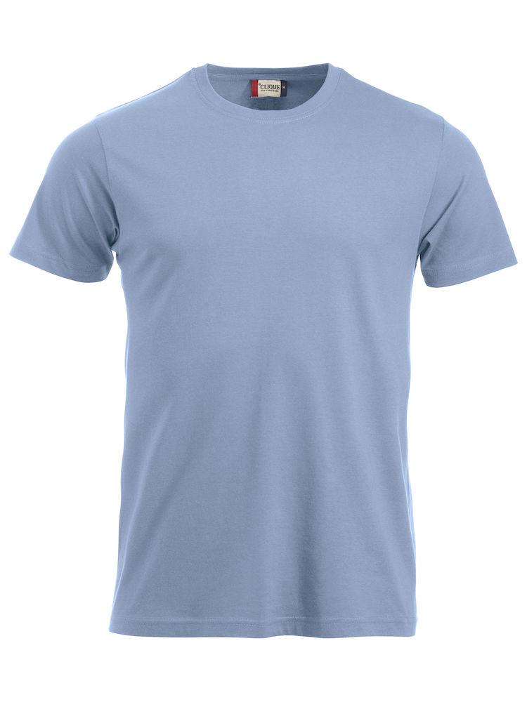T-Shirt Clique Classic Azzurro 160 gr Taglie Forti