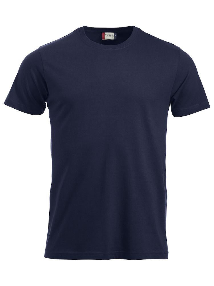 T-Shirt Clique Classic Blu Navy 160 gr Taglie Forti