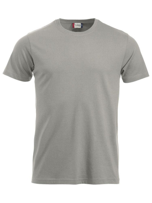 T-Shirt Clique Classic Grigio Argento 160 gr Taglie Forti