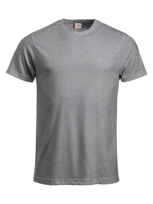 T-Shirt Clique Classic Grigio Melange 160 gr Taglie Forti