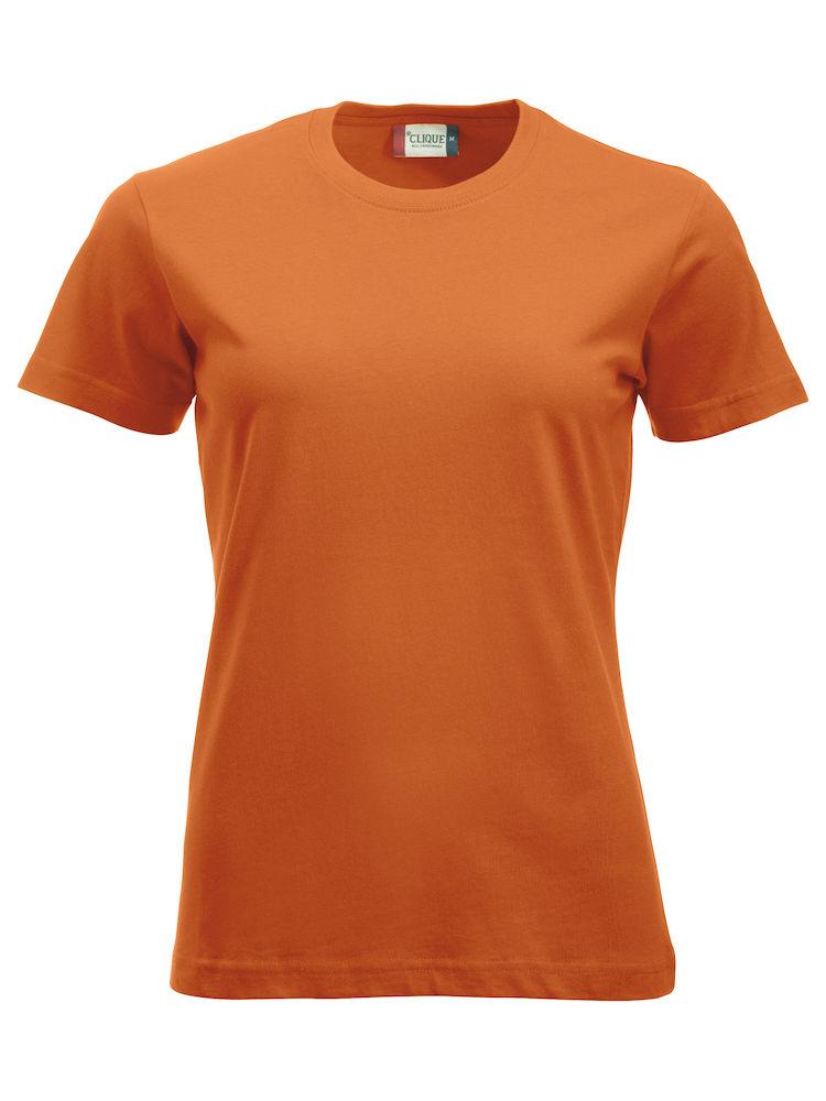 T-Shirt Clique Classic Arancio 160 gr Donna