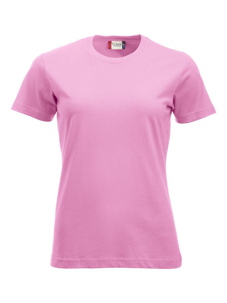 T-Shirt Clique Classic Rosa Brillante 160 gr Donna