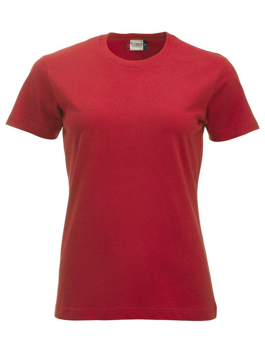 T-Shirt Clique Classic Rosso 160 gr Donna