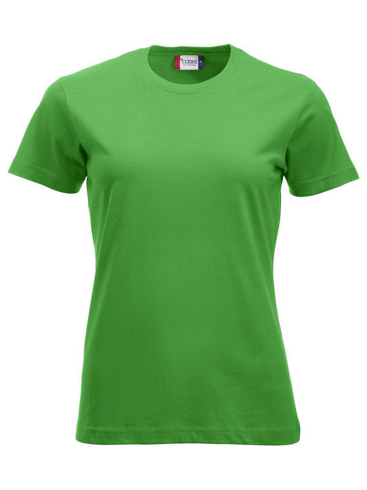 T-Shirt Clique Classic Verde Acido 160 gr Donna