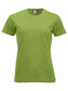 T-Shirt Clique Classic Verde Chiaro 160 gr Donna