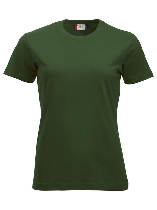 T-Shirt Clique Classic Verde Bottiglia 160 gr Donna