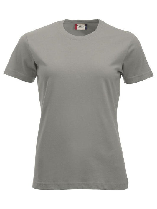 T-Shirt Clique Classic Grigio Argento 160 gr Donna