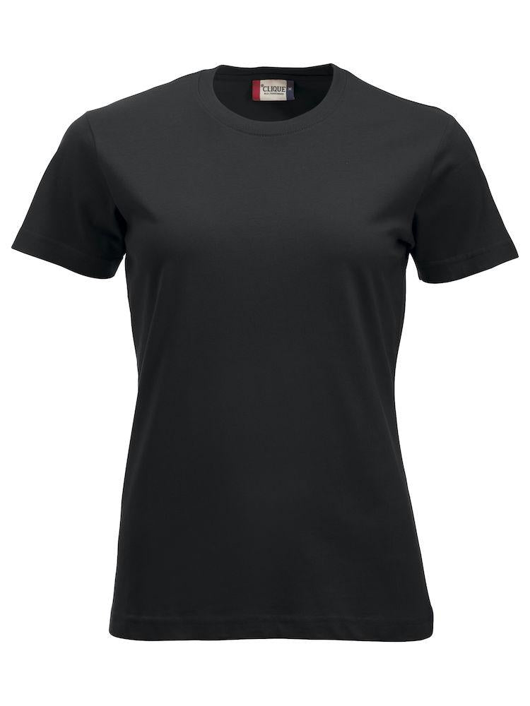 T-Shirt Clique Classic Nero 160 gr Donna