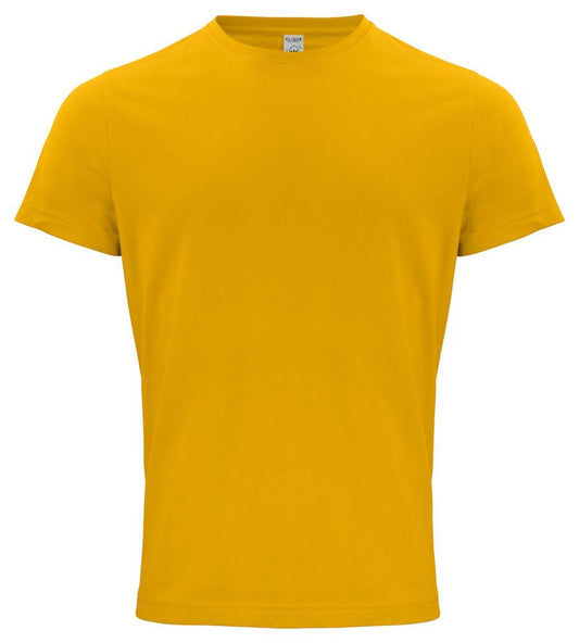 Classic Organic-T Giallo T-Shirt Cotone Biologico Ecosostenibile Taglie Forti