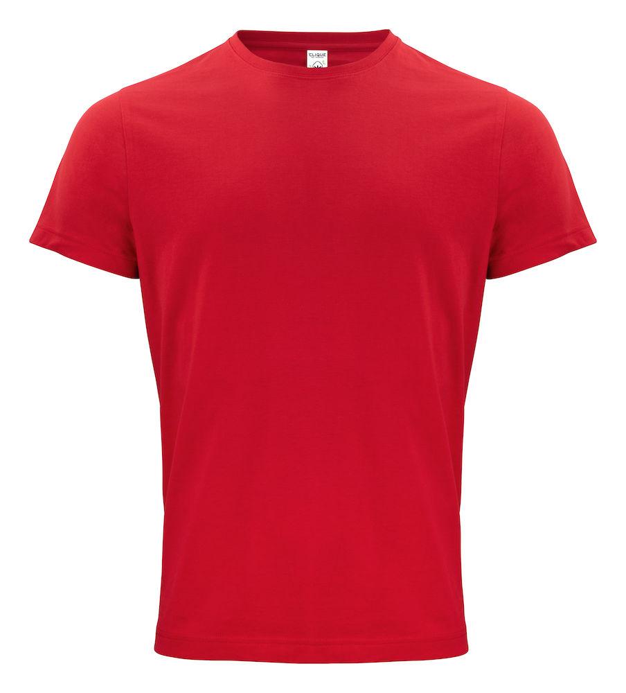 Classic Organic-T Rosso T-Shirt Cotone Biologico Ecosostenibile Taglie Forti