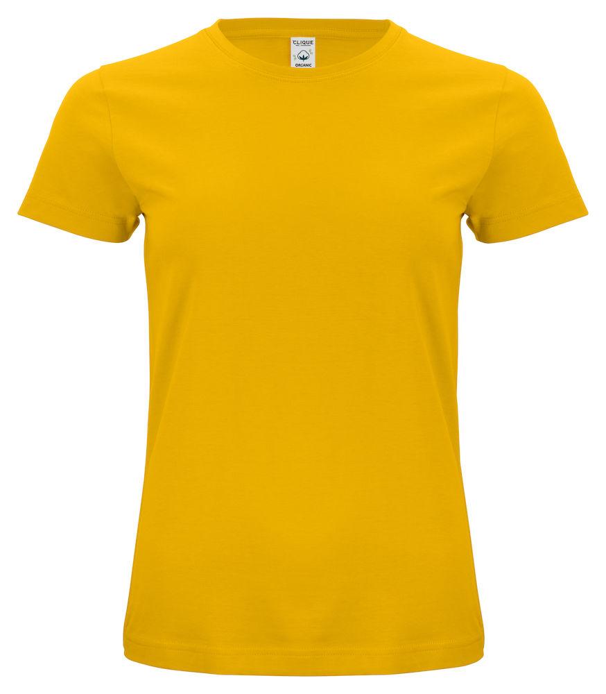 Classic Organic-T Giallo T-Shirt Donna Cotone Biologico Ecosostenibile