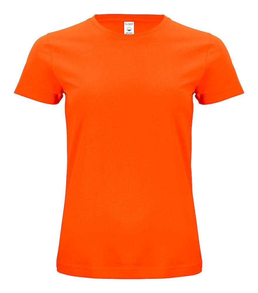 Classic Organic-T Arancio T-Shirt Donna Cotone Biologico Ecosostenibile