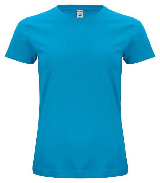 Classic Organic-T Turchese Azzurro T-Shirt Donna Cotone Biologico Ecosostenibile