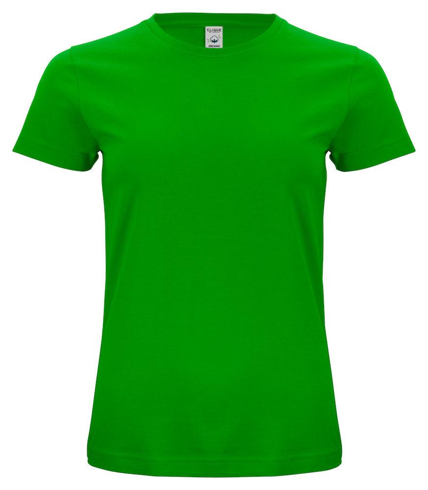 Classic Organic-T C Verde Acido T-Shirt Donna Cotone Biologico Ecosostenibile