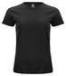 Classic Organic-T Nero T-Shirt Donna Cotone Biologico Ecosostenibile