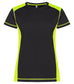 T-Shirt Ambition Nero Giallo Maglietta Donna Bicolore Ecosostenibile